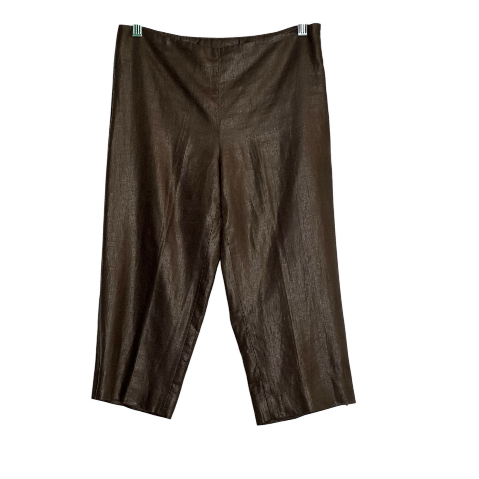 Magaschoni MAGASCHONI brown capri pants size Small Size 28" / US 6 / IT 42 - 7 Thumbnail