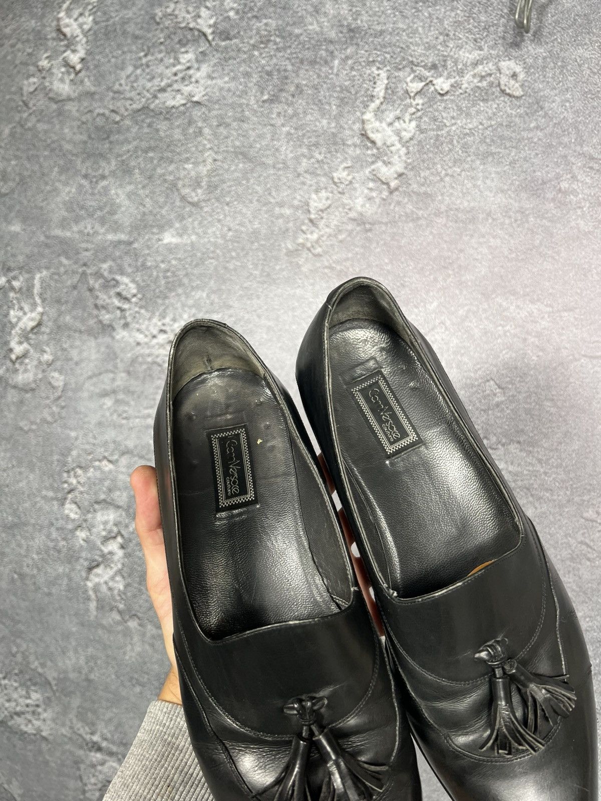 Versace Rare Vintage Gianni Versace Kittie Leather Loafers Shoes Size US 9 / EU 42 - 16 Thumbnail