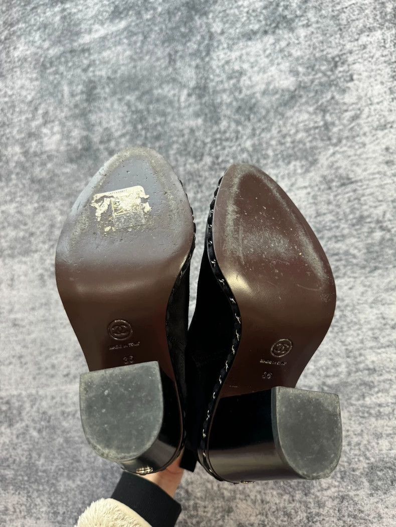 Chanel Chanel Suede High Heeled Boots -2505 Size US 5.5 / EU 38 - 7 Thumbnail