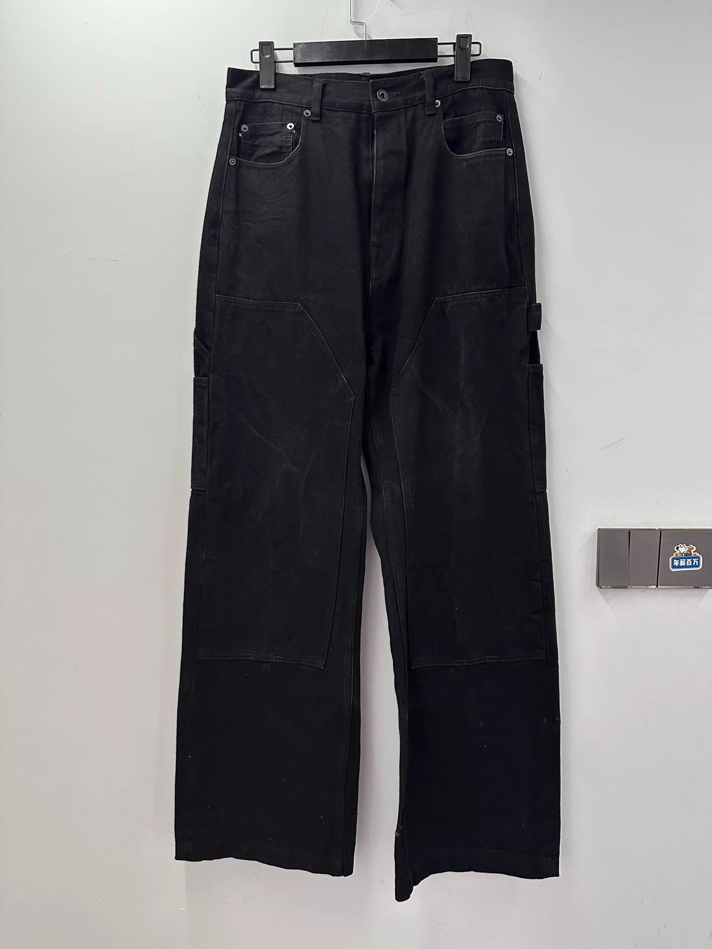 Rick Owens Rick Owens DRKSHDW Geth Cut Double Knee JPN Raw Denim Size US 31 - 1 Thumbnail