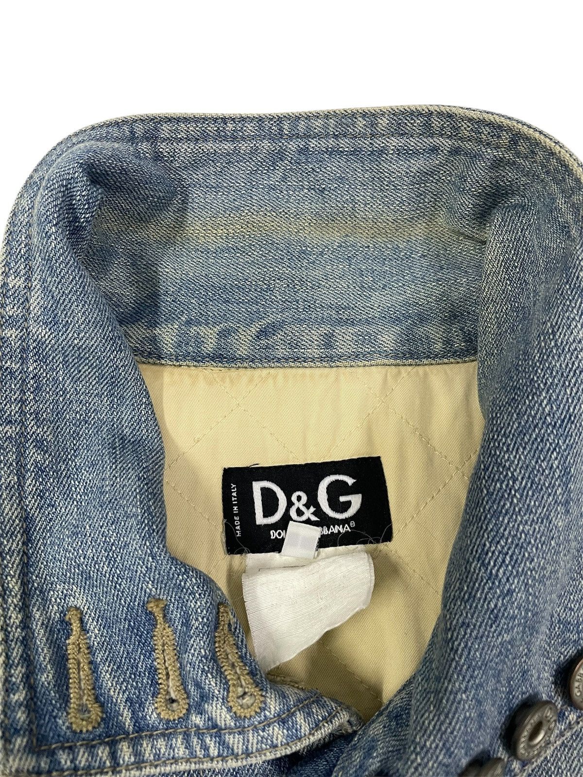 Dolce & Gabbana Y2K Dolce&Gabbana Denim Camo Jacket Size US L / EU 52-54 / 3 - 9 Thumbnail