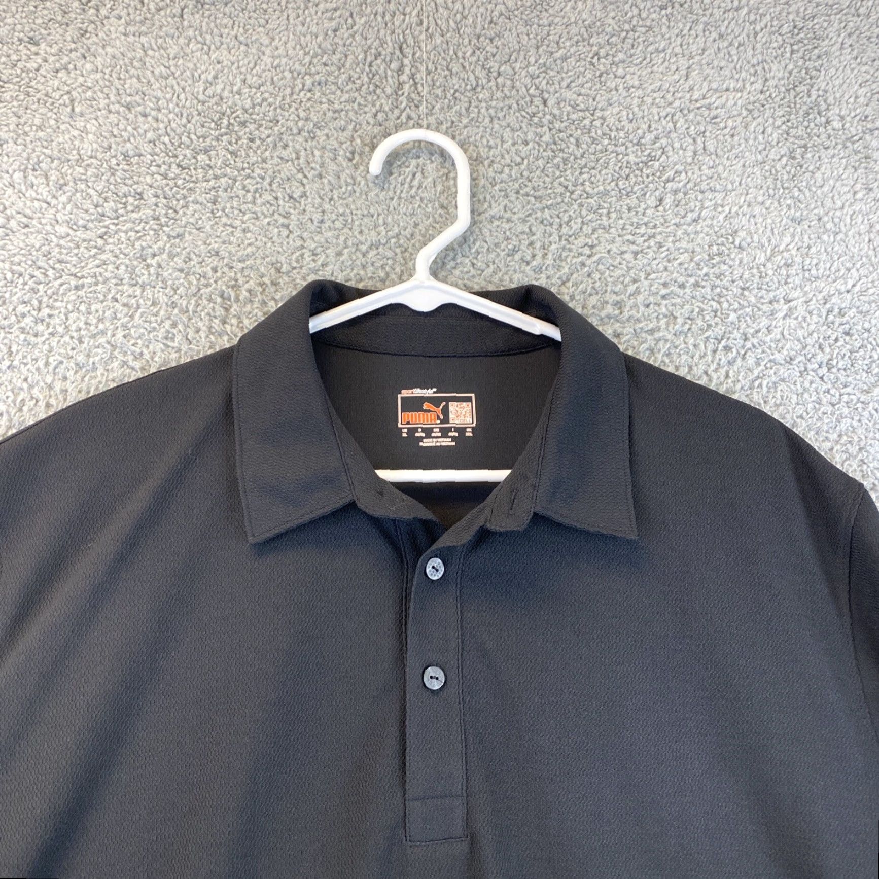 Puma PUMA Golf Men's XL Polo Shirt Black 53-33 Extra Large Regular 100% Cotton Athletic Polo Black / 53-33 Polo Shirt Men PUMA Golf XL Size US XL / EU 56 / 4 - 3 Thumbnail