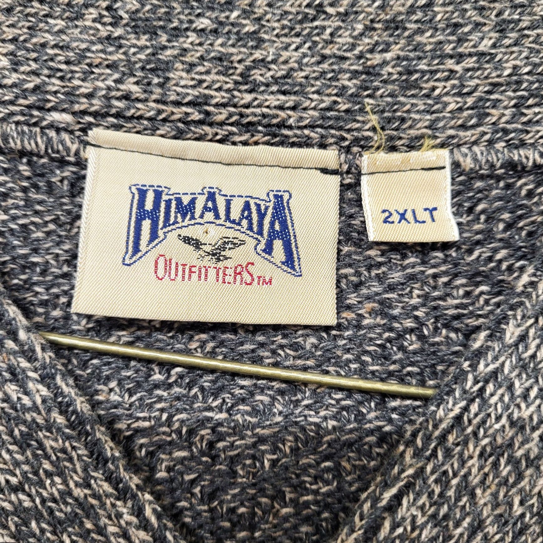 Vintage VINTAGE Himalaya Outfitters Henley Sweater Men's 2XL Tall Made In USA Gray Black & Gray Sportswear/Beach Shirt Mens 1990s Size US XXL / EU 58 / 5 - 7 Thumbnail