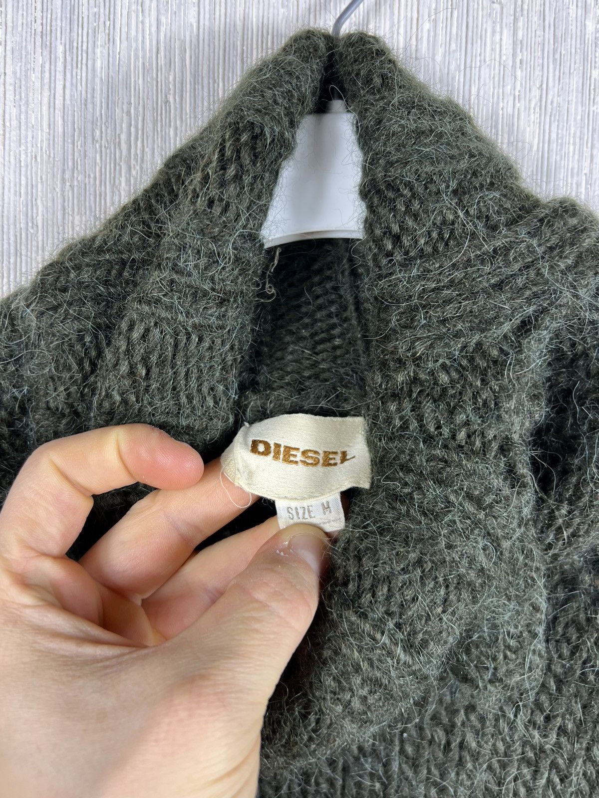 Diesel Vintage Diesel heavy wool alpaca turtleneck sweater gothic Size US M / EU 48-50 / 2 - 20 Thumbnail