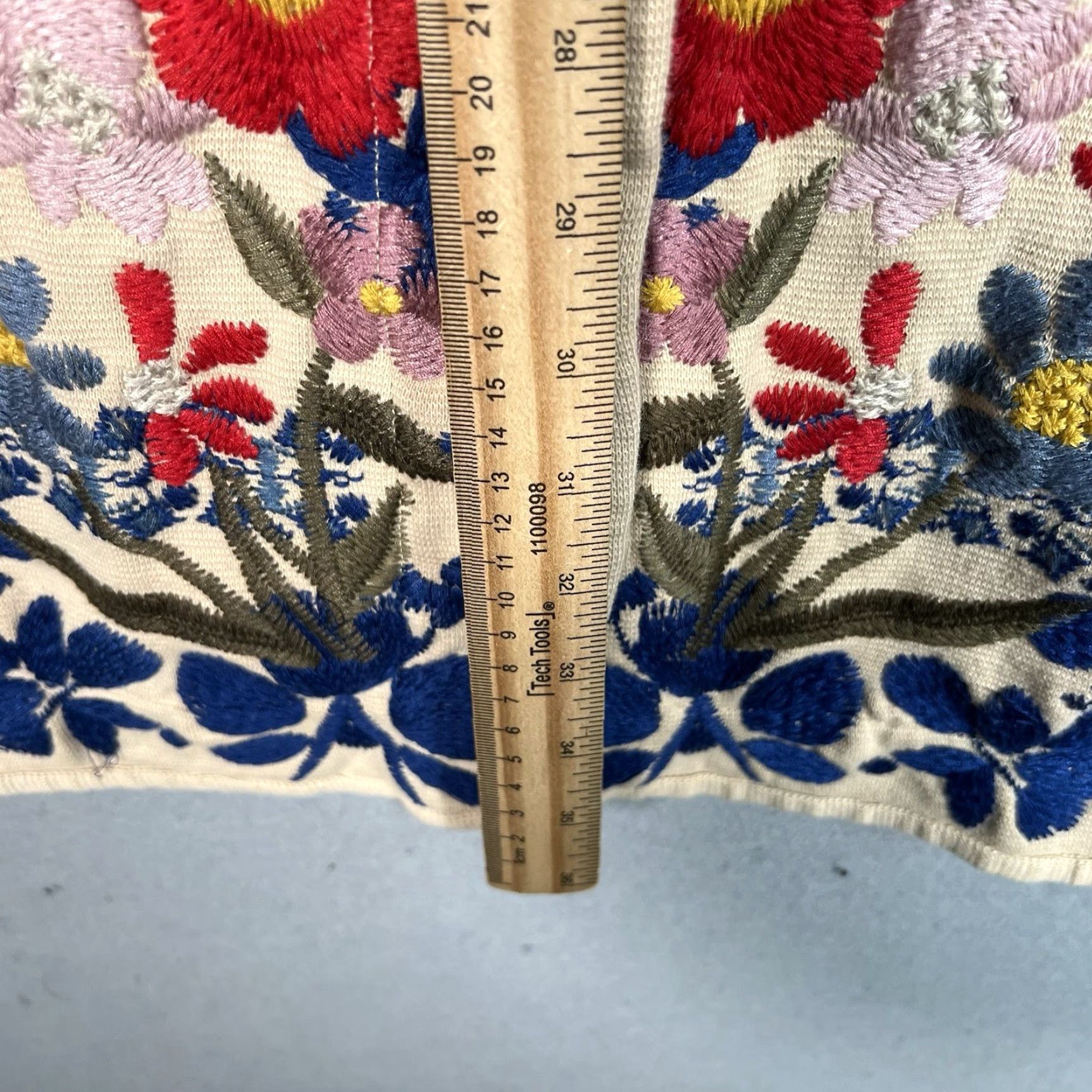 Johnny Was JOHNNY WAS EMBROIDERED DUSTER CARDIGAN JACKET WOMENS XS BEIGE BOHO GEOMETRIC MENS Size XS / US 0-2 / IT 36-38 - 5 Thumbnail