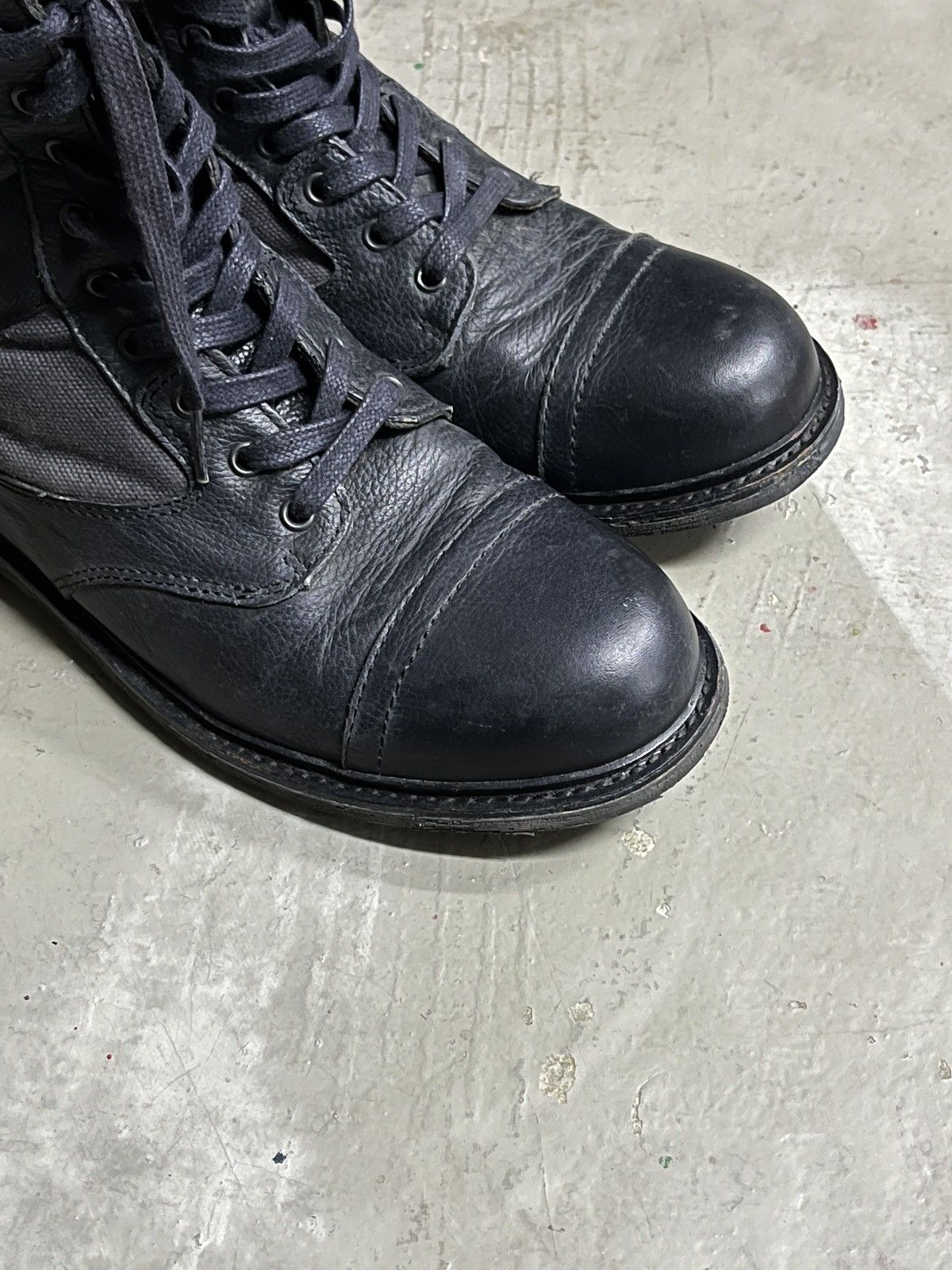 Diesel Diesel Leather Guidi AS 98 Style Combat Steel Toe Boots Size US 8.5 / EU 41-42 - 8 Thumbnail