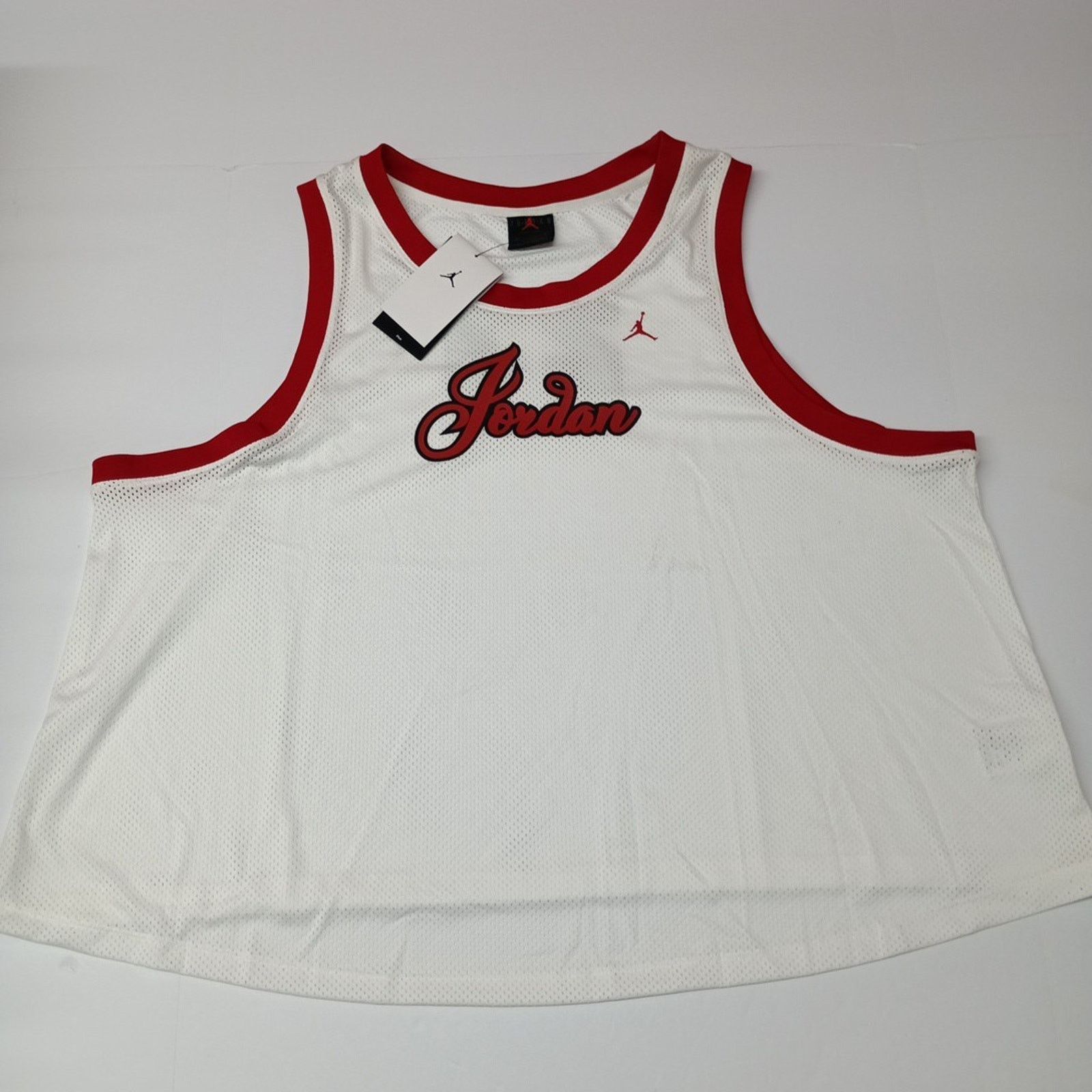 Jordan Brand Jordan Jersey-Style Mesh Women's Plus Size 3X White Red Tank Size 3XL / US 20-22 - 1 Thumbnail