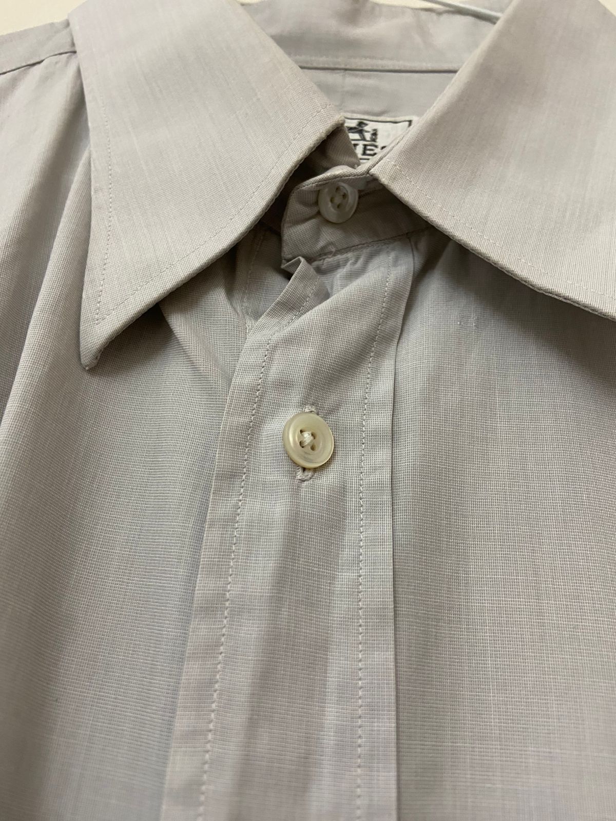 Hermes Hermes Gray Dress Shirt Size 17/43 Rare Classic Size US L / EU 52-54 / 3 - 6 Thumbnail