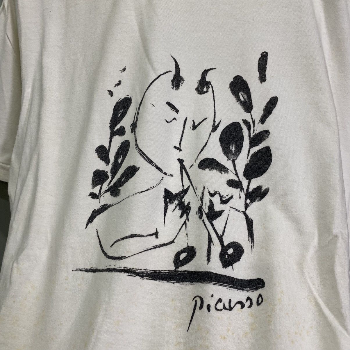 Paloma Picasso Vintage Pablo Picasso Faune Aux Branchages Graphic T Shirt Size US M / EU 48-50 / 2 - 6 Thumbnail