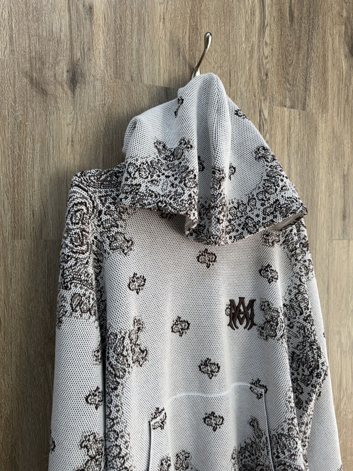 Amiri Amiri Brown Bandana Hoodie Size US M / EU 48-50 / 2 - 2 Thumbnail