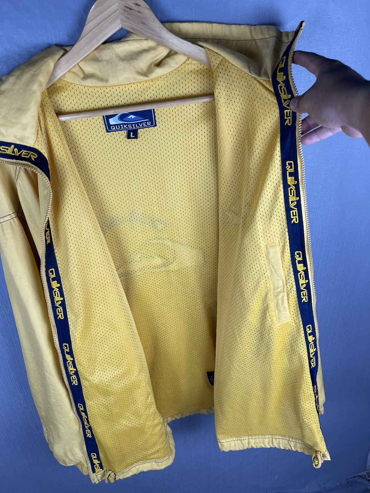 Quiksilver Vintage 90s QUIKSILVER Big Logo Zipper Jacket Size US L / EU 52-54 / 3 - 7 Thumbnail