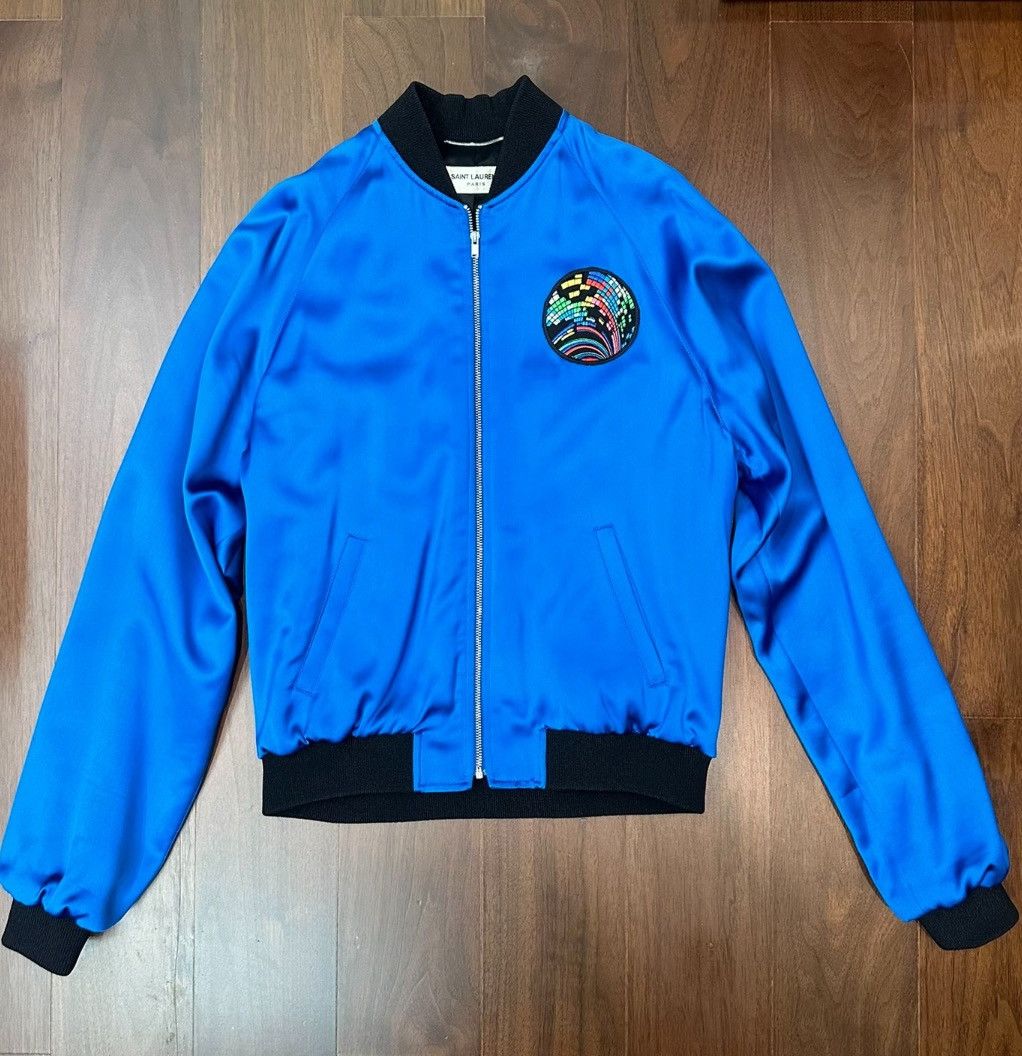 Saint Laurent Paris Yves Saint Laurent Saint Laurent Slp Shark Jacket Back Glitter Embroidery Shark Grailed