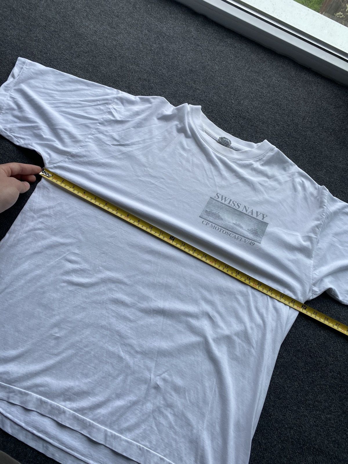 Other 🔥80s Switcher Swiss Navi CP Motoscafi v49 white tee rare vtg Size US XL / EU 56 / 4 - 6 Thumbnail