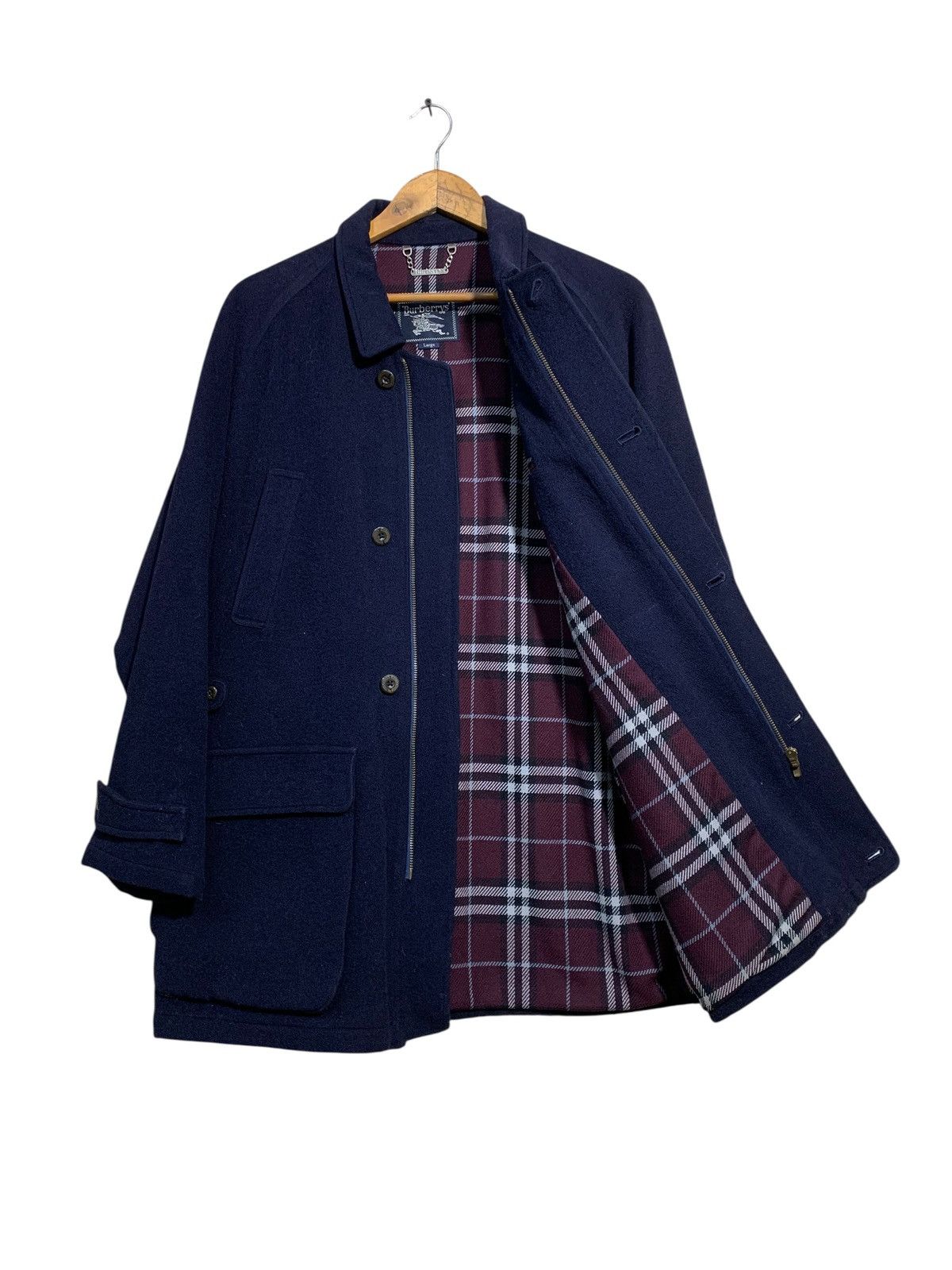 Burberry 🔥VTG BURBERRYS NOVACHECK WOOL COATS Size US L / EU 52-54 / 3 - 1 Thumbnail