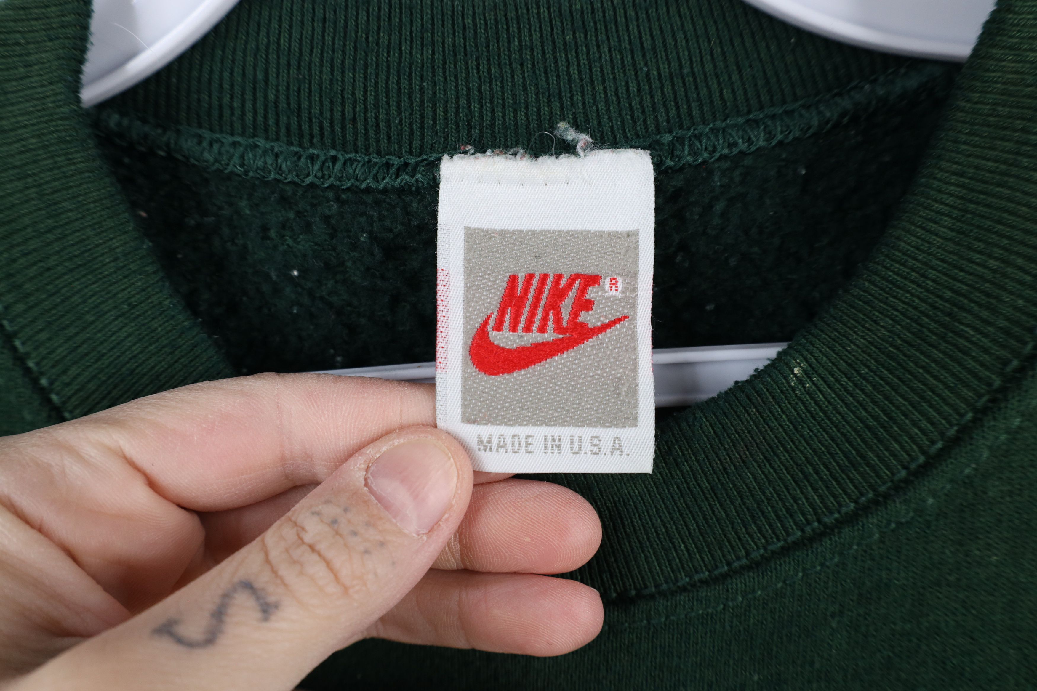 Nike × Vintage Vintage 90s Nike Air Scott Center Swoosh Sweatshirt USA Size US XL / EU 56 / 4 - 6 Thumbnail
