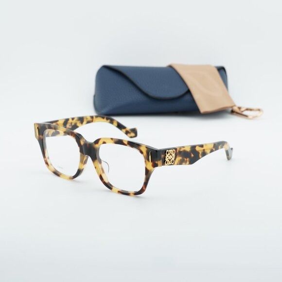 Loewe LW50091F 056 Eyeglasses Brown Havana 51mm Square Frame