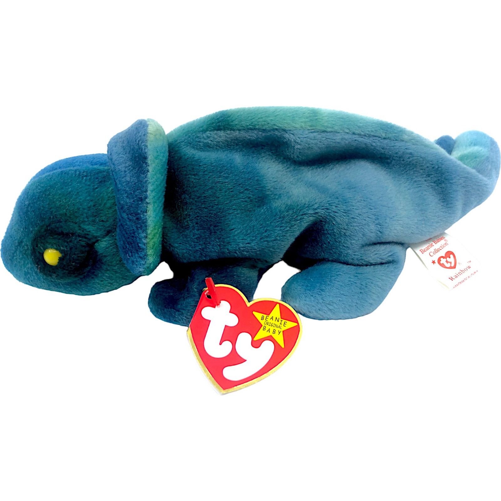 Vintage Ty Beanie Baby 1997 - Rainbow the Iguana Size ONE SIZE - 1 Thumbnail