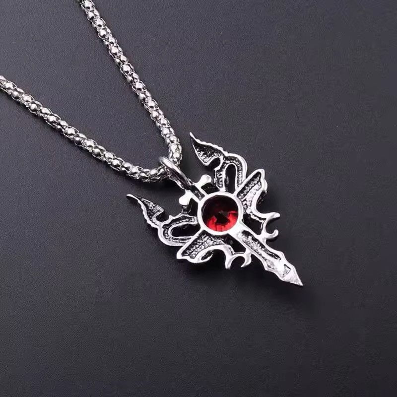 Vintage Dragon Sword Pendant Necklace Chain Size ONE SIZE - 3 Thumbnail