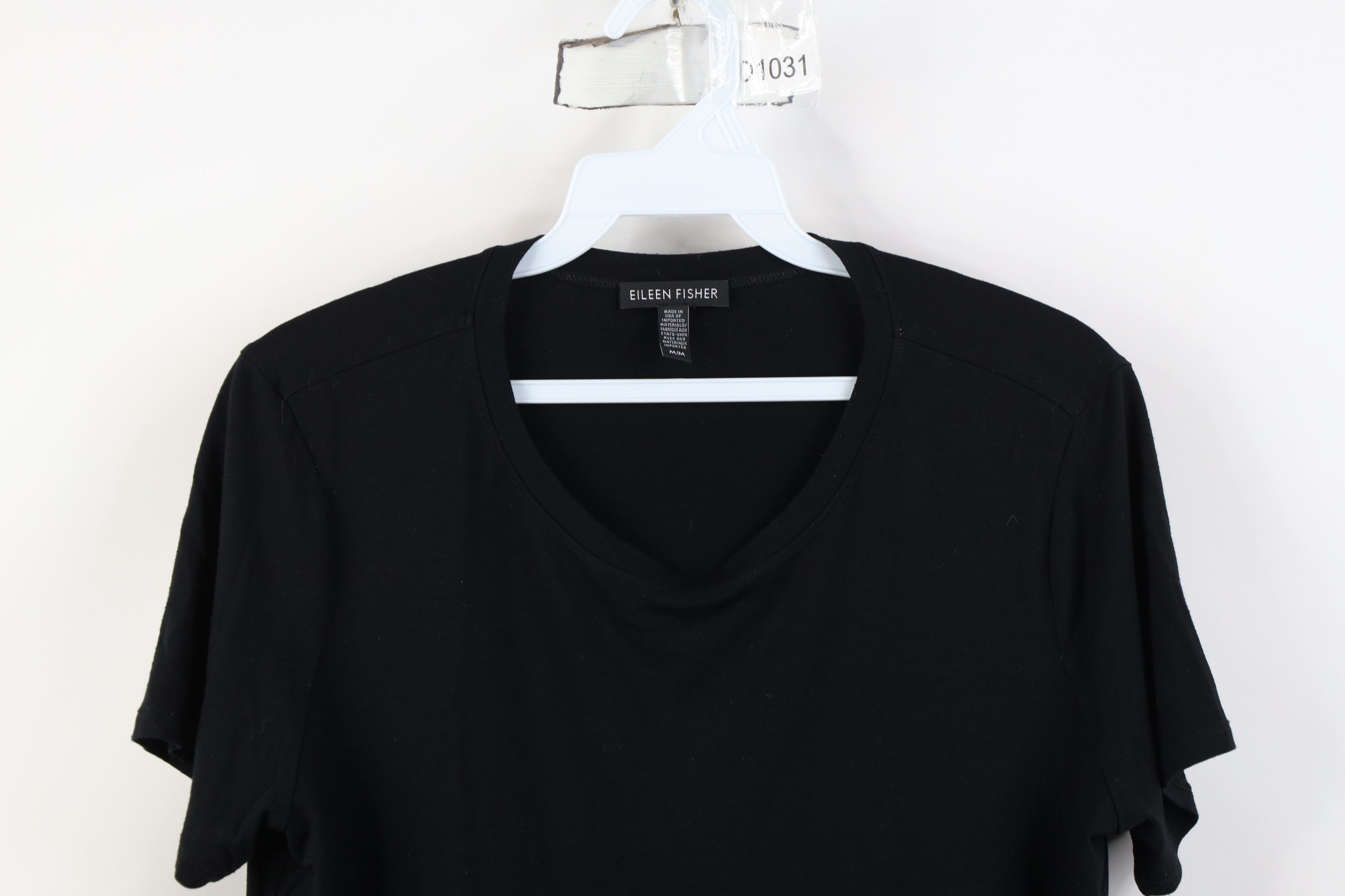 Eileen Fisher Eileen Fisher Stretch Knit Short Sleeve T-Shirt Black USA Size M / US 6-8 / IT 42-44 - 2 Thumbnail