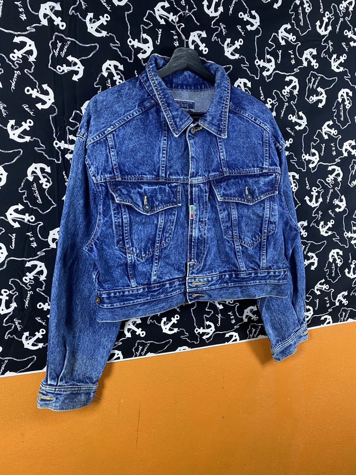 Edwin Vintage SOMETHING EDWIN Japanese Denim Jacket Blue Selvedge Size M / US 6-8 / IT 42-44 - 5 Thumbnail
