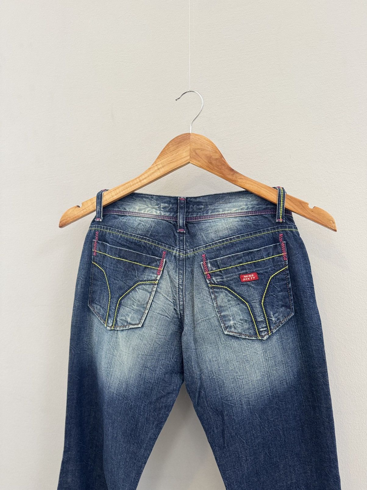 Miss Sixty Miss Sixty Flared Low-Rise Y2K 00’s Distressed BootCut Jeans Size 27" / US 4 / IT 40 - 7 Thumbnail