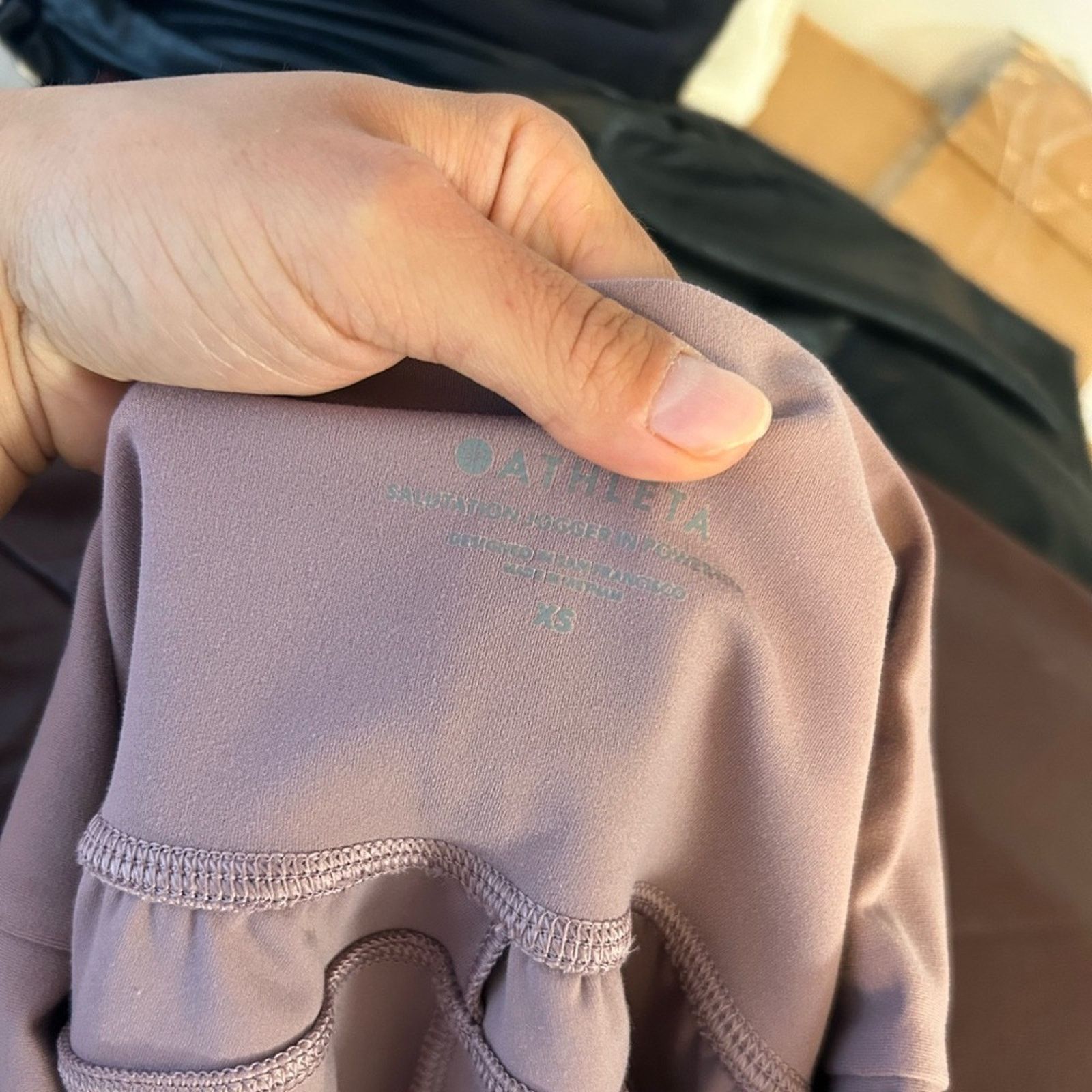 Athleta Athleta Dusty Lilac Salutation Joggers In Powervita Size 26" / US 2 / IT 38 - 4 Thumbnail