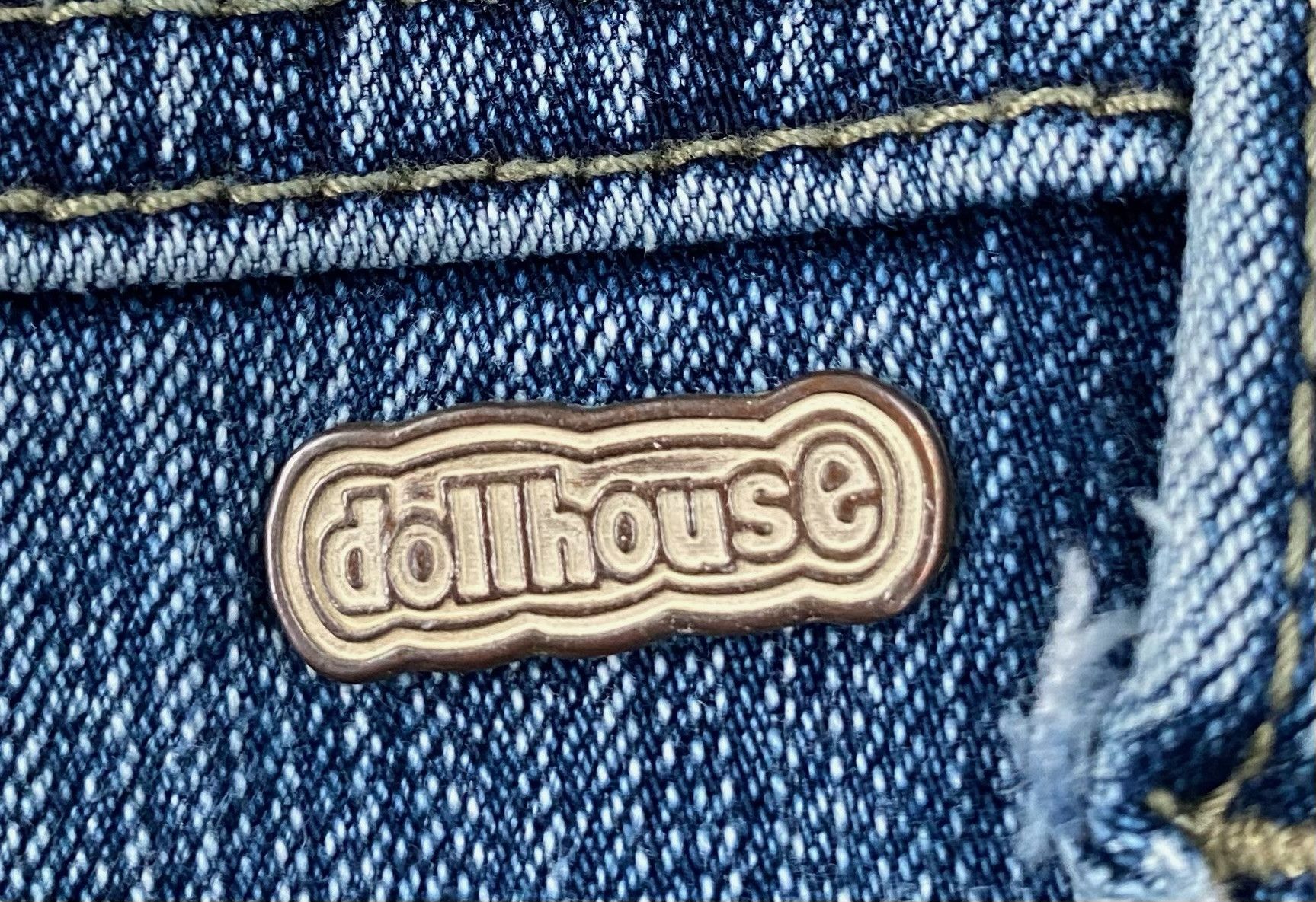 Other Y2K Dollhouse Crochet Flare Bell Bottom Jeans 26” Waist Size 26" / US 2 / IT 38 - 10 Thumbnail