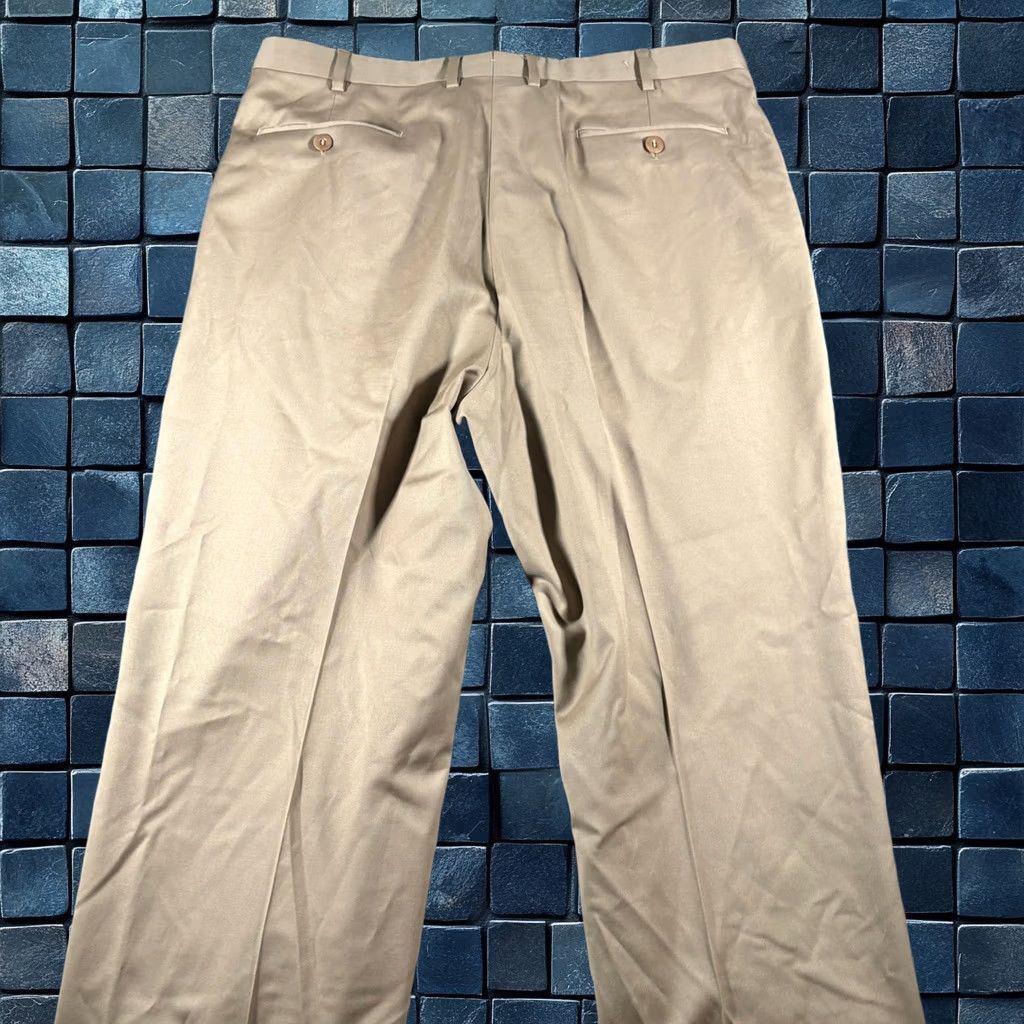Brioni Brioni Pants Mens 38x28 Tan Khaki Pleated Cuffed Italian Dress Luxury Trousers Size US 38 / EU 54 - 1 Thumbnail