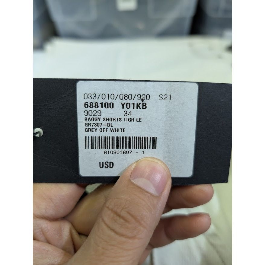 Saint Laurent Paris o1rshd1 Baggy Shorts Tigh LE in Off-White Size US 34 / EU 50 - 19 Thumbnail