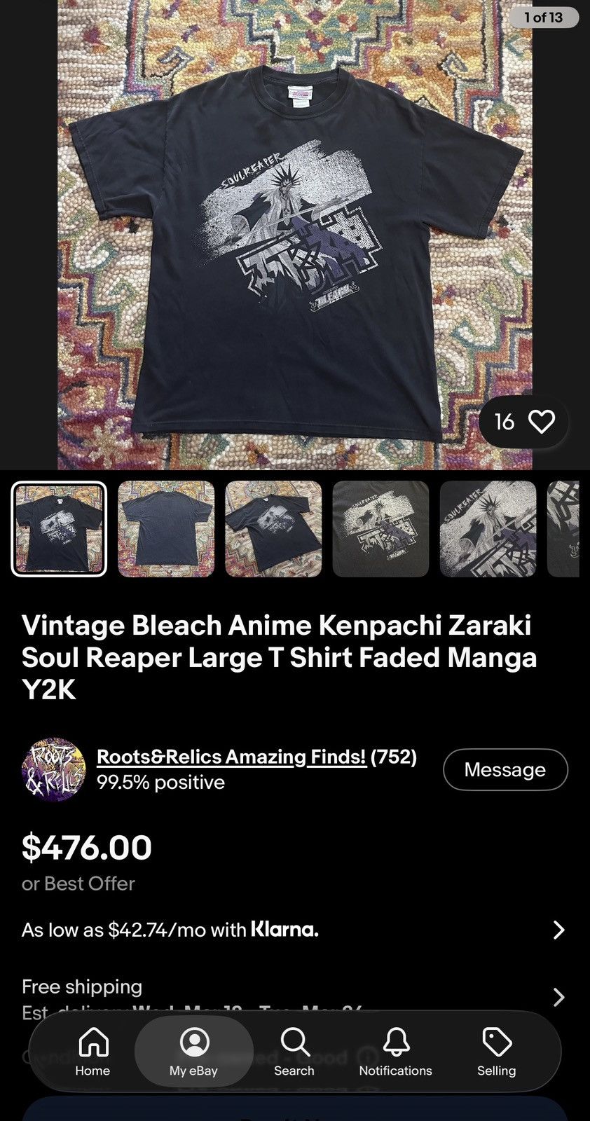 Anime Super Rare Bleach Anime Kenpachi Shirt Medium Size US M / EU 48-50 / 2 - 2 Thumbnail