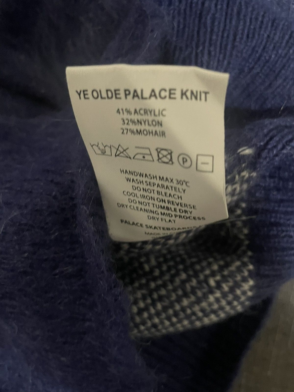 Palace Blue/Navy Ye Olde Palace Knit Size US S / EU 44-46 / 1 - 3 Thumbnail