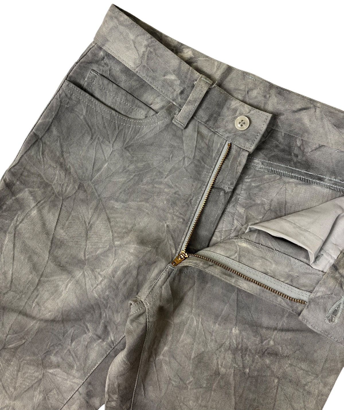Japanese Brand Flare Japanese Brand A.S.M Grey Marble Pants Size US 27 - 12 Thumbnail