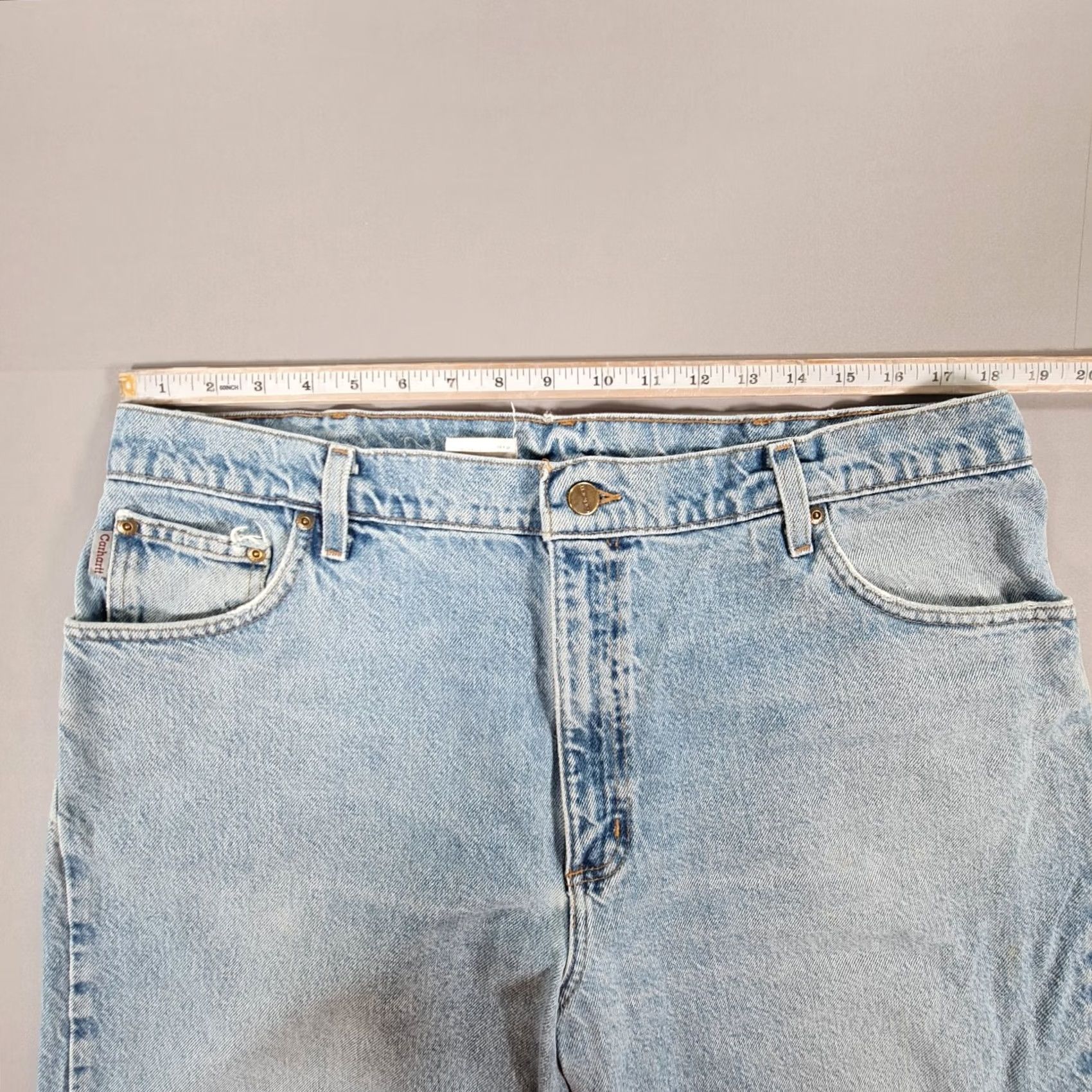 Carhartt VINTAGE Carhartt Jeans Blue W38 L30 Relaxed Fit Straight Denim 90s B17-DST Mens Size US 38 / EU 54 - 5 Thumbnail