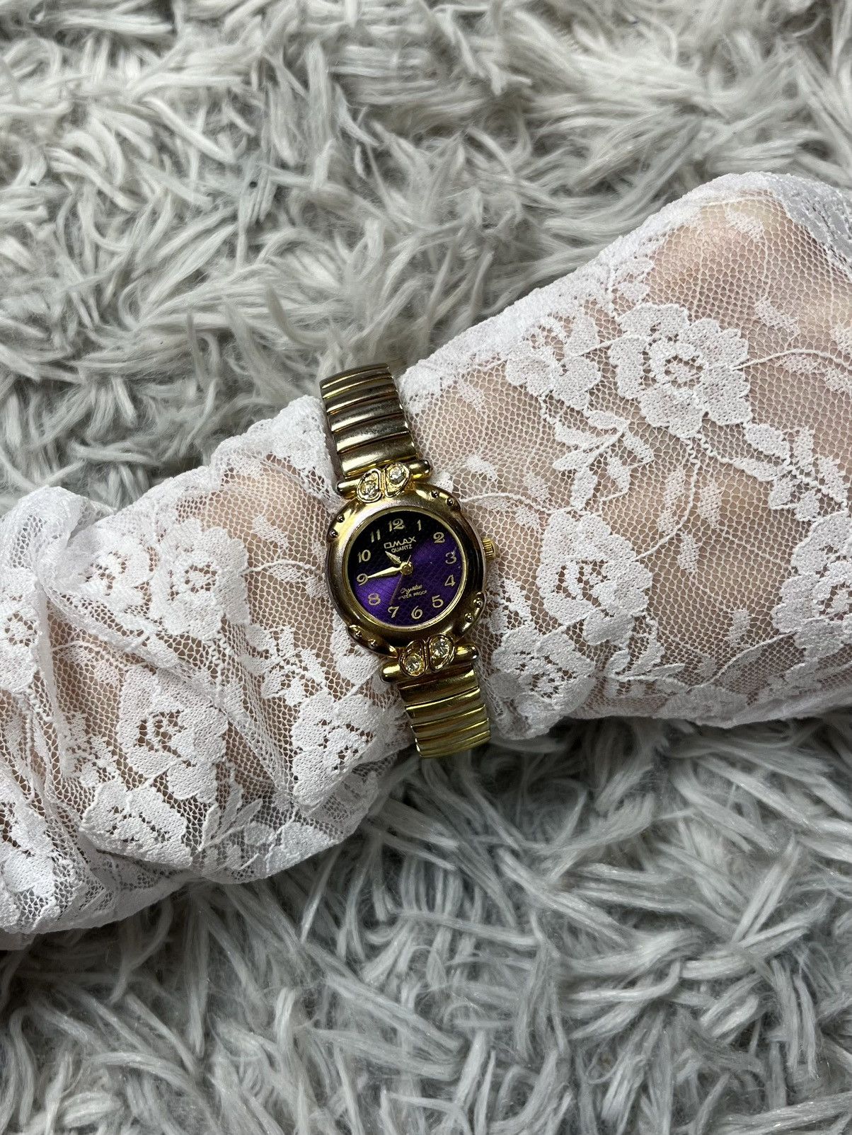 Jewelry Omax Gold & Purple Ladies’ Bracelet Watch – Japanese Brand Size ONE SIZE - 4 Thumbnail