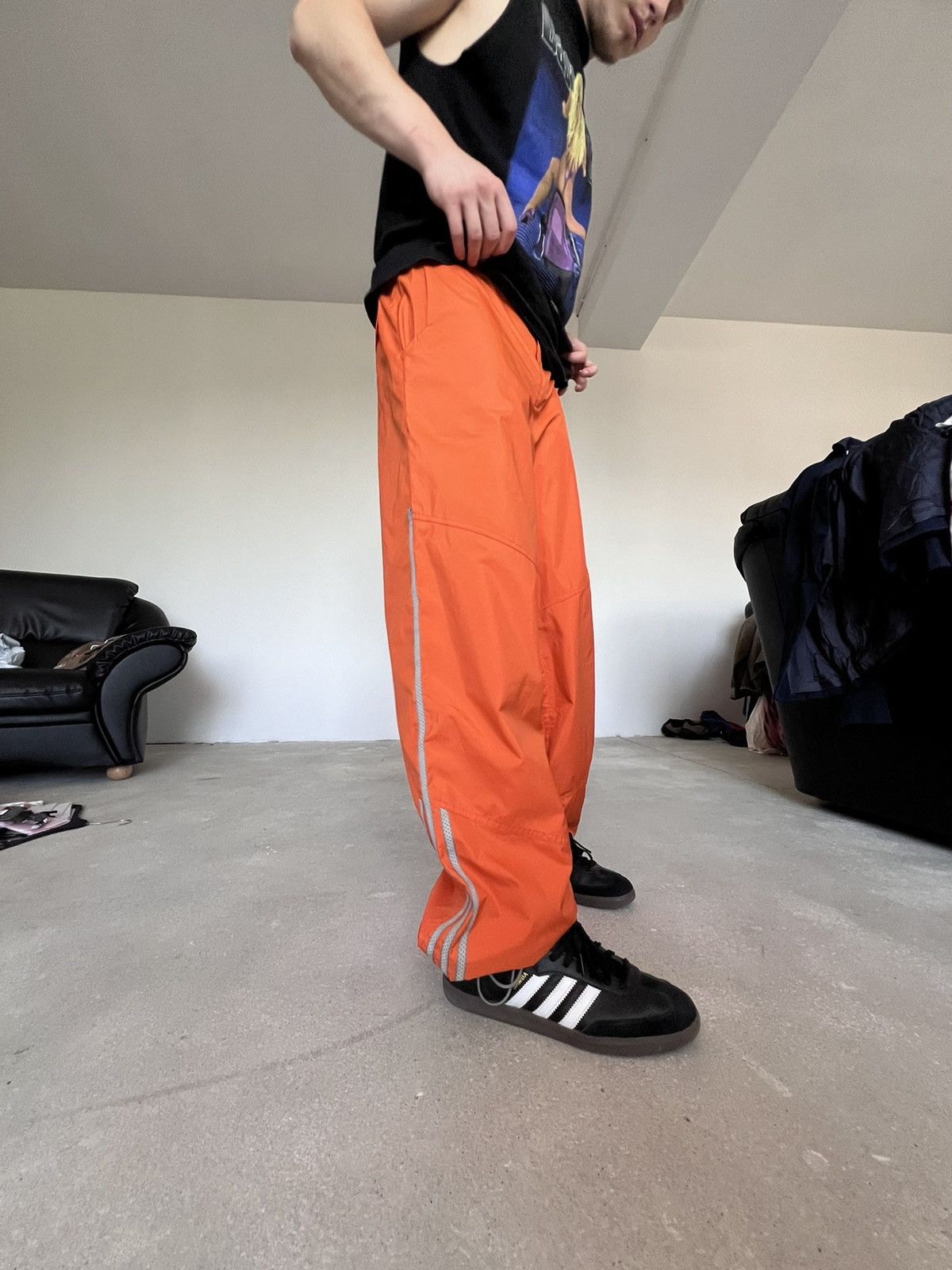 Adidas Vintage Adidas Orange Sweatpants Size US 32 / EU 48 - 12 Thumbnail