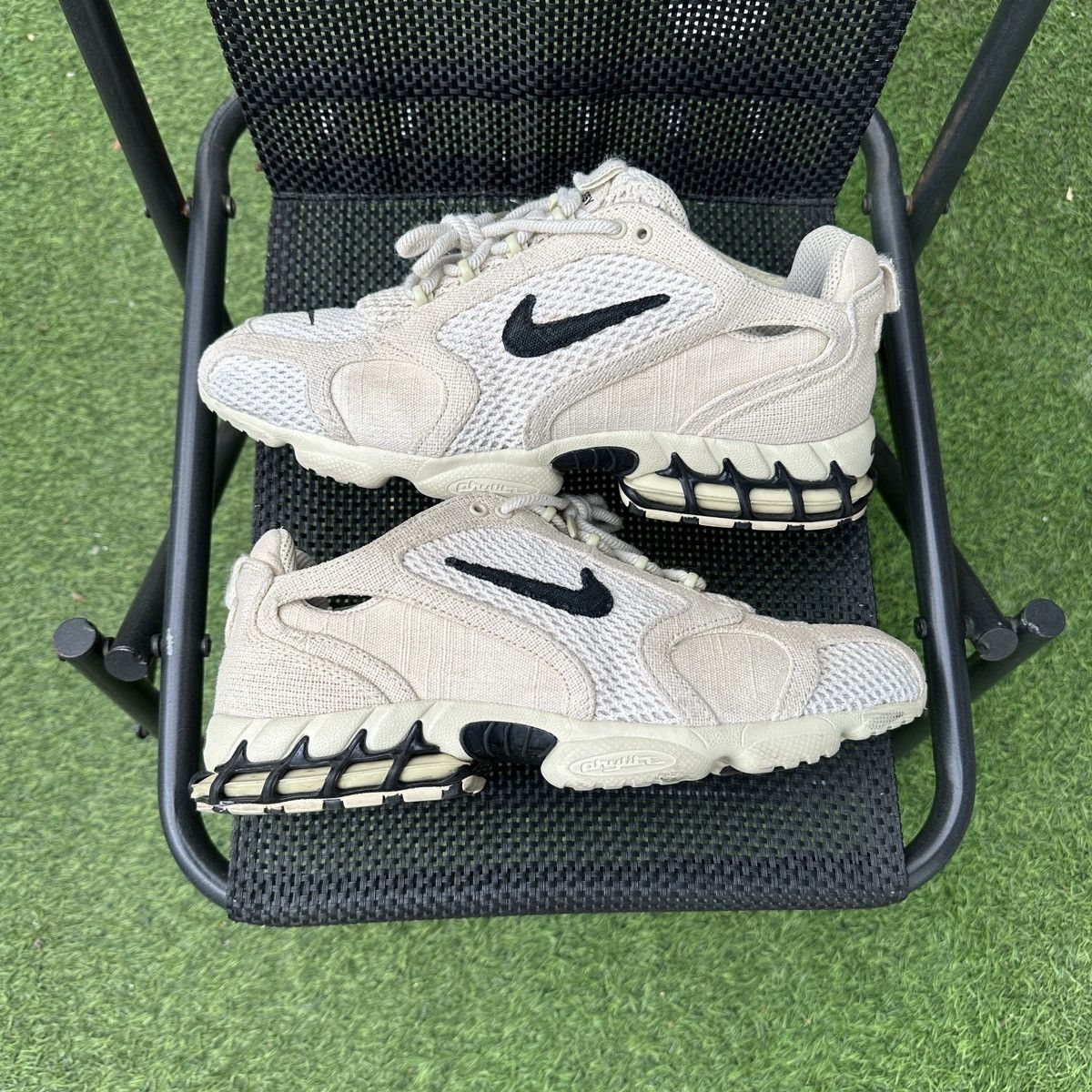 Nike × Stussy Stussy x Nike Spiridon zoom Caged 2 Fossil CQ5486-200 Size US 10.5 / EU 43-44 - 2 Thumbnail