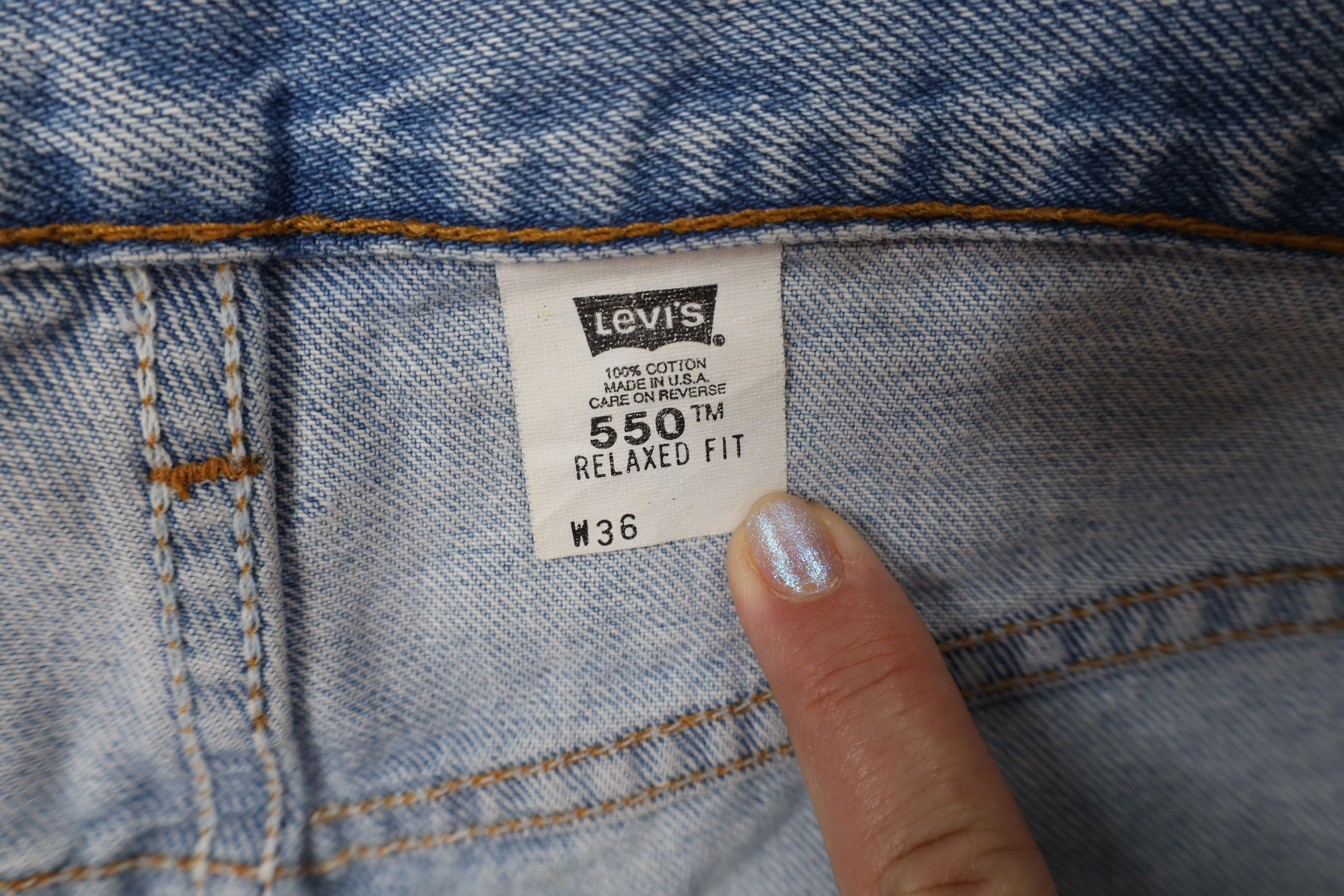 Levi's Vintage 90s Levis 550 Fit Denim Jean Shorts Jorts USA Size US 36 / EU 52 - 9 Thumbnail