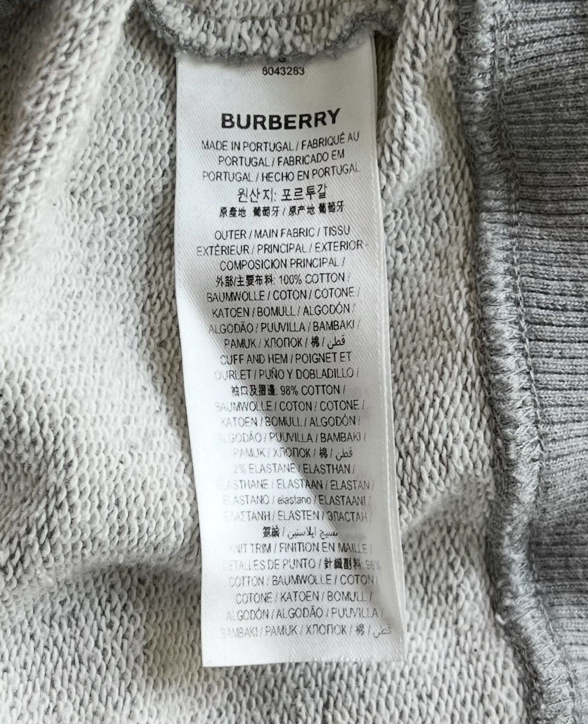 Burberry BURBERRY⚡️Men Size XS "Lexington" Icon stripe gray zip hoodie Size US XS / EU 42 / 0 - 11 Thumbnail