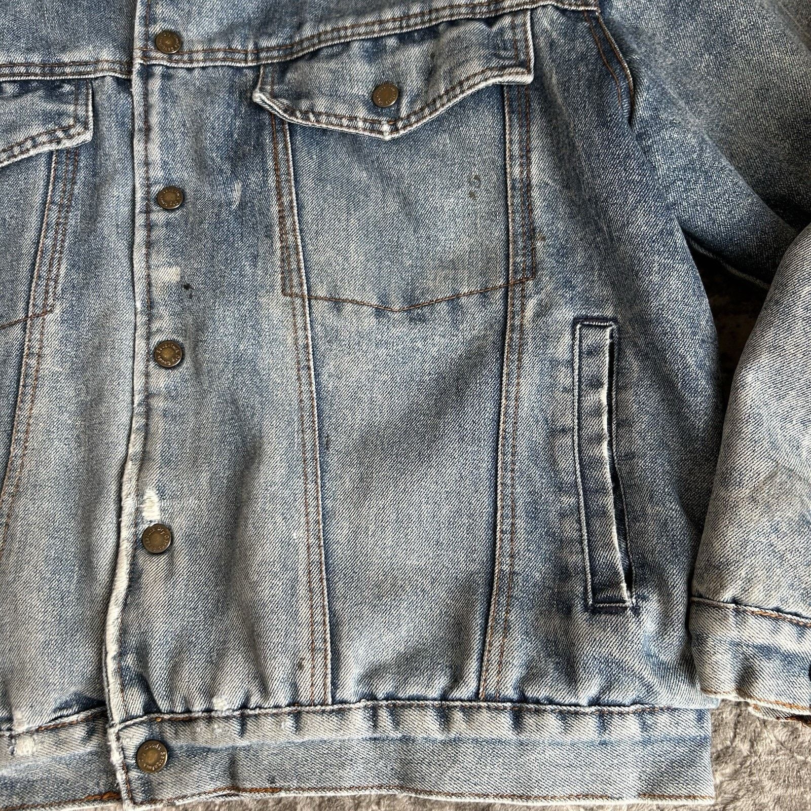 Other VTG Saugatuck Drygood Denim Sherpa Trucker Jacket Sz L 42/44 Size US L / EU 52-54 / 3 - 14 Thumbnail