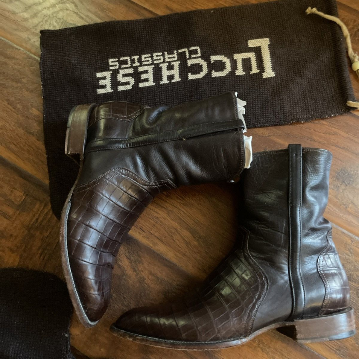 Lucchese Rare Lucchese Cowboy Boot 10 Elliot Nile crocodile Western Size US 10 / EU 43 - 10 Thumbnail