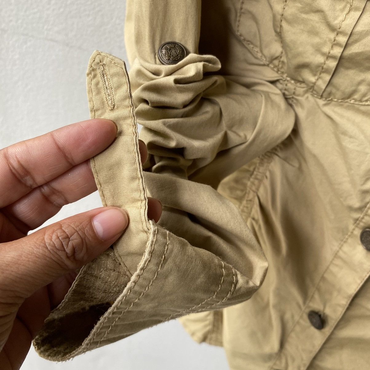 Japanese Brand Y2K PUNK SKY bumble Beige Utility Shirt Size M / US 6-8 / IT 42-44 - 8 Thumbnail