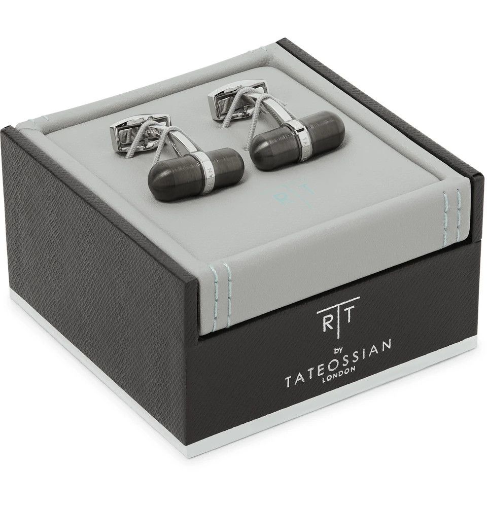 Tateossian Tateossian Cufflinks Gunmetal Capsule Modern Industrial Size ONE SIZE - 6 Thumbnail