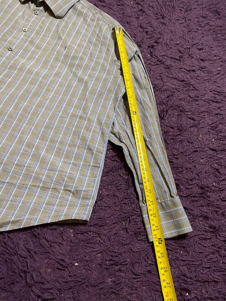 Yves Saint Laurent Y2K gray print shirt Yves Saint Laurent luxury Vintage Size US XL / EU 56 / 4 - 10 Thumbnail