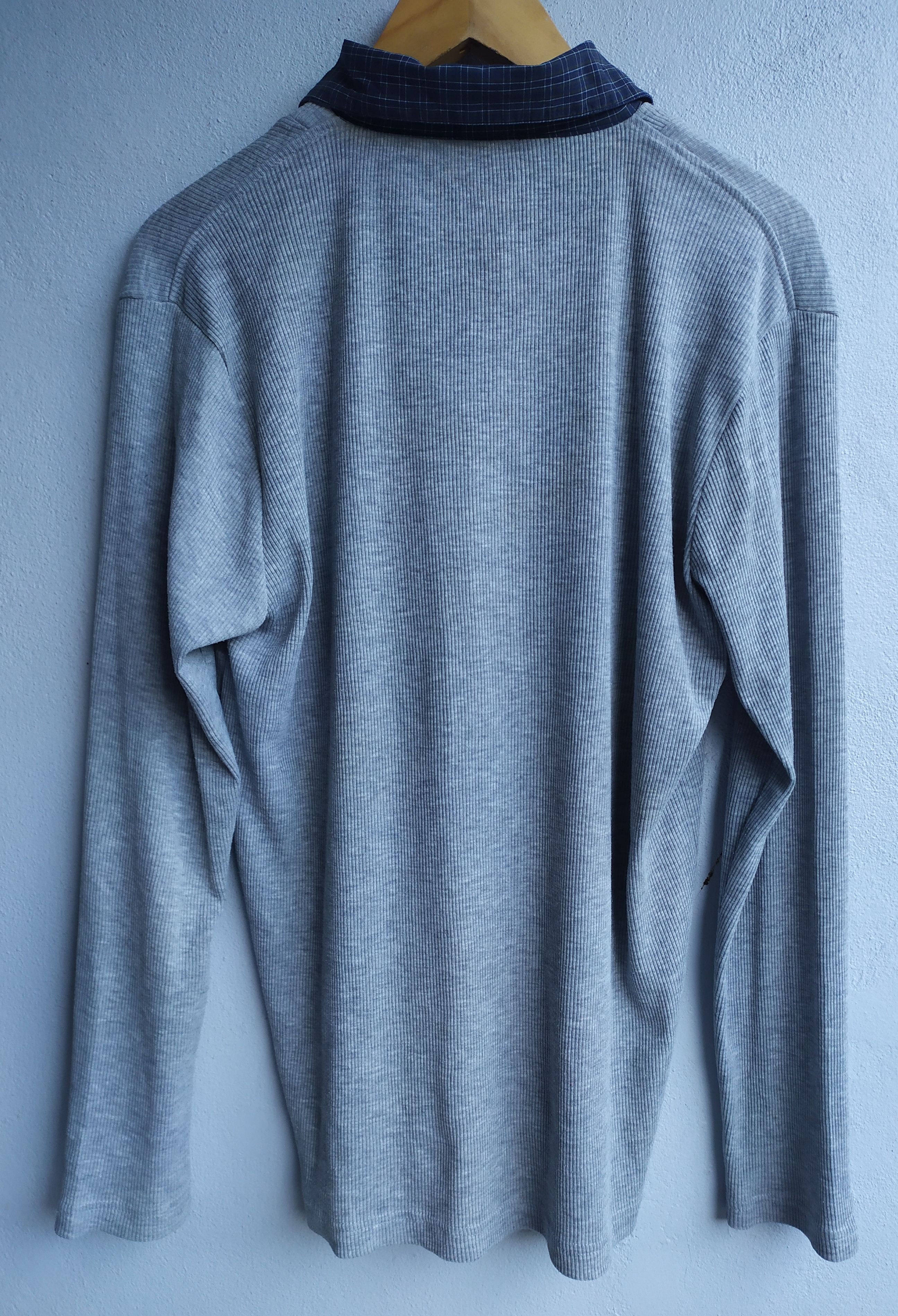 Japanese Brand × KMRii × Le Grande Bleu (L.G.B.) Japanese Uniclo Double Layer Shirt Size US L / EU 52-54 / 3 - 2 Thumbnail