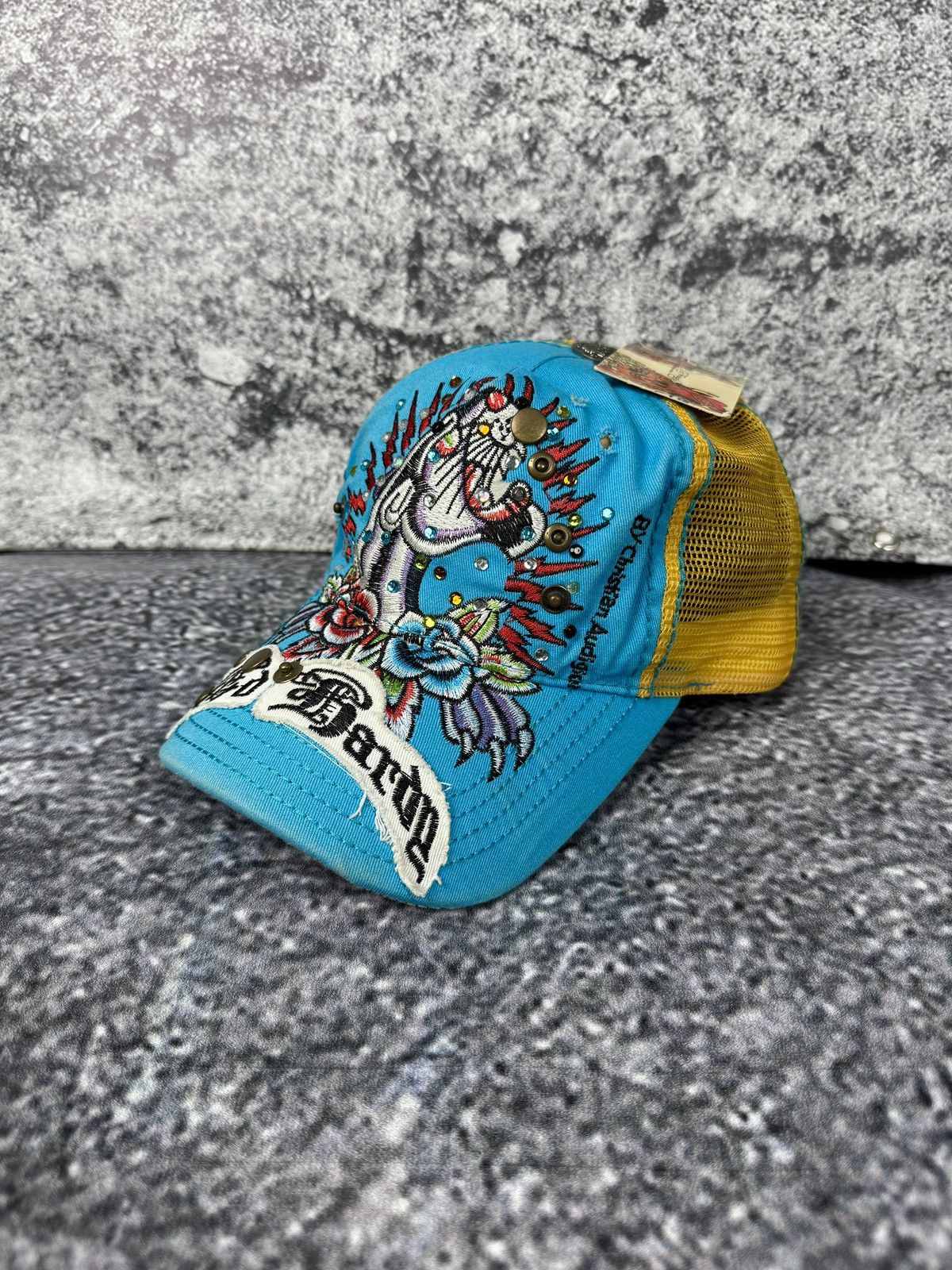 Ed Hardy Ed Hardy by Christian Audigier Baseball Trucker Cap Vintage Size ONE SIZE - 1 Thumbnail