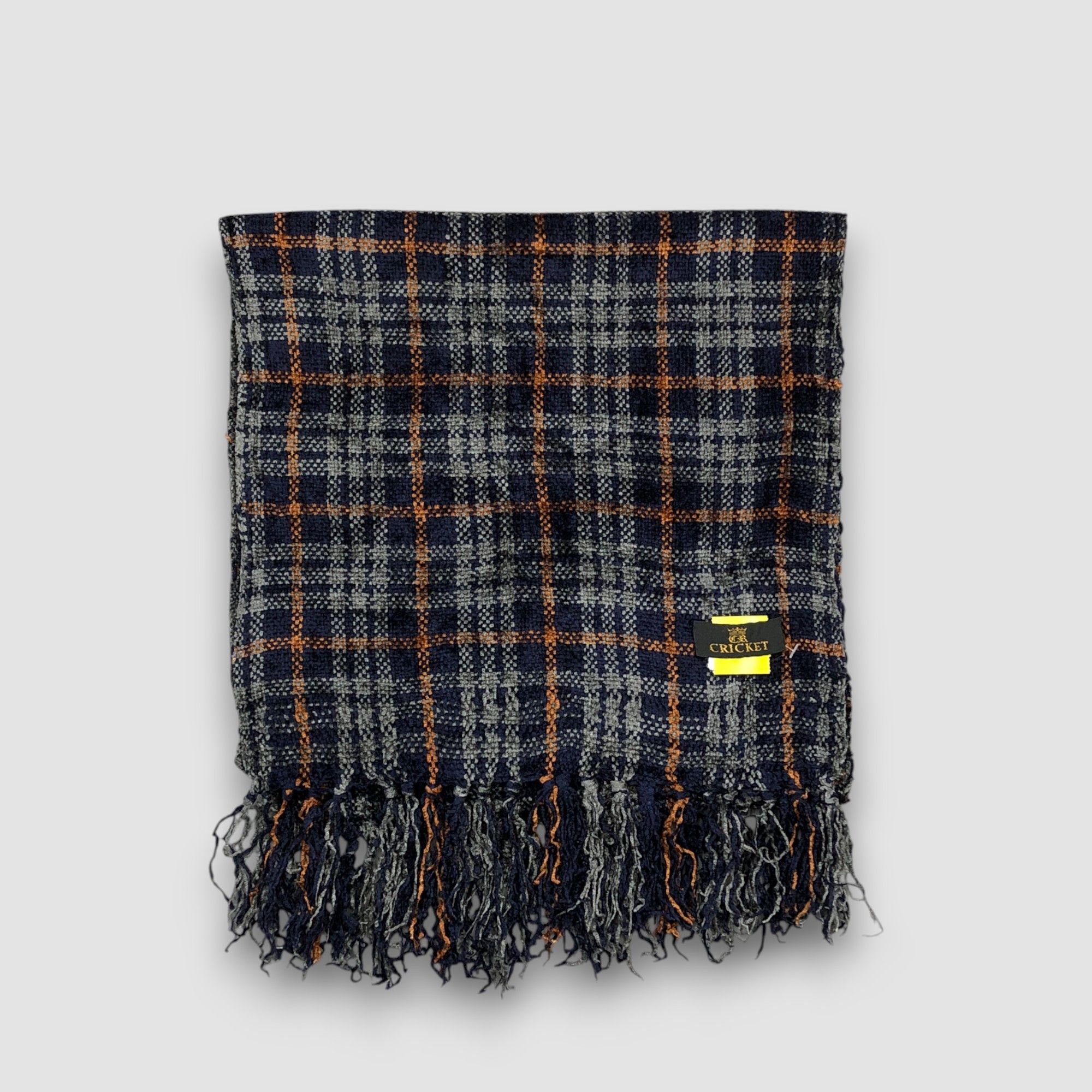 Japanese Brand Vintage Criket Scarf Muffler Wool Tartan Winter Scarves Size ONE SIZE - 2 Thumbnail