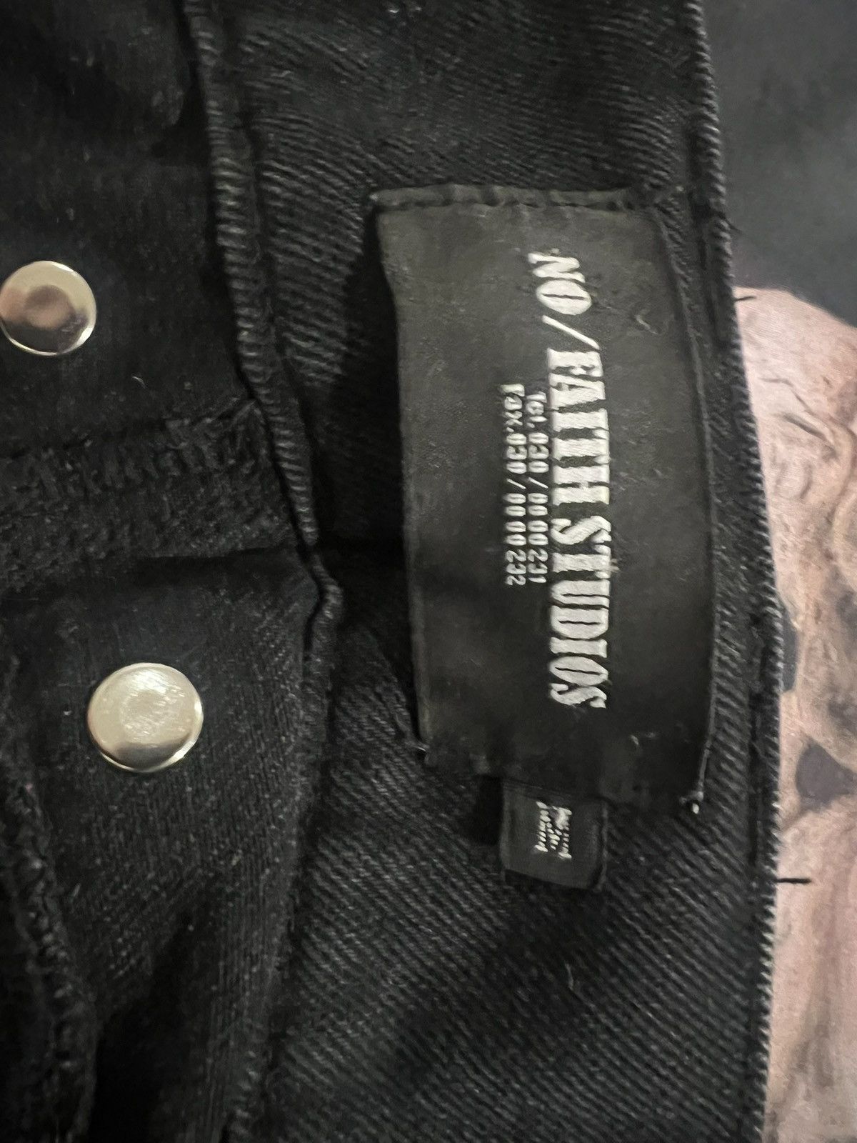 No Faith Studios No/Faith studios Black Heavy Cargo pants Size US 32 / EU 48 - 9 Thumbnail