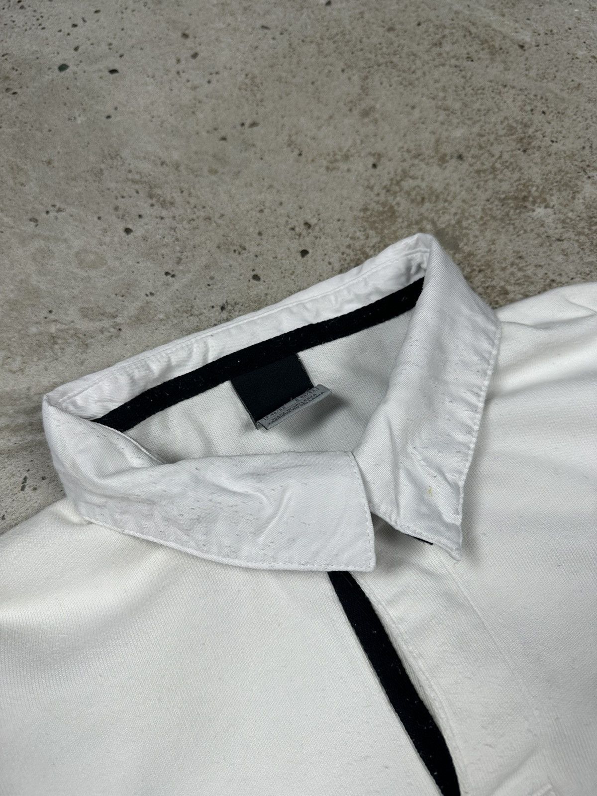 Nike Vintage Y2K Nike Polo Rugby Long Sleeve Tee White Swoosh Size US M / EU 48-50 / 2 - 7 Thumbnail