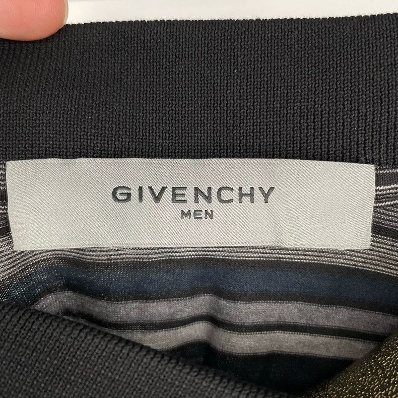 Givenchy Givenchy Four-Panel Striped Polo Shirt Size US M / EU 48-50 / 2 - 4 Thumbnail