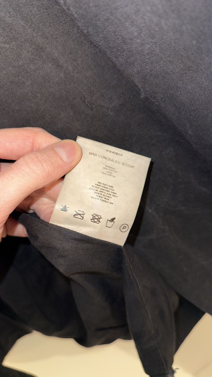 P.R. Patterson Concealed B Coat Size US XL / EU 56 / 4 - 7 Thumbnail